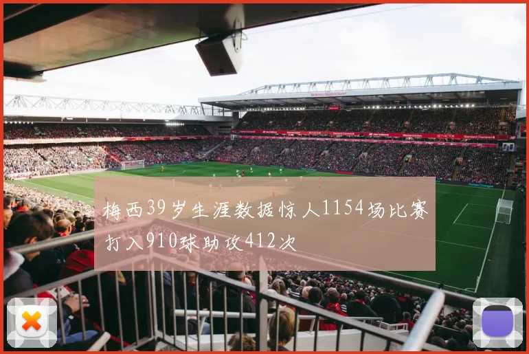 梅西39岁生涯数据惊人1154场比赛打入910球助攻412次